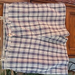 Vinyard Vines Seersucker Club plaid Bermuda Shorts Size 36